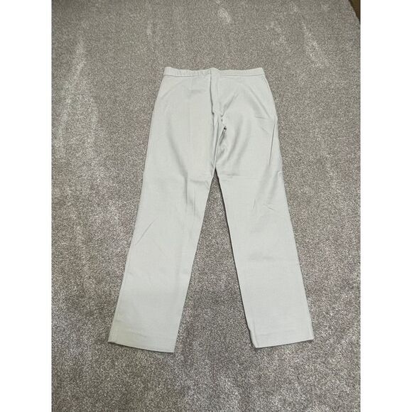 J. Jill womens essential slim ankle pants sz 8 cream stretch casual trouser - Picture 2 of 12